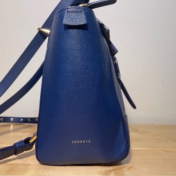 Senreve Midi Maestra Italian Pebbled Marine Leather Bag main image 5